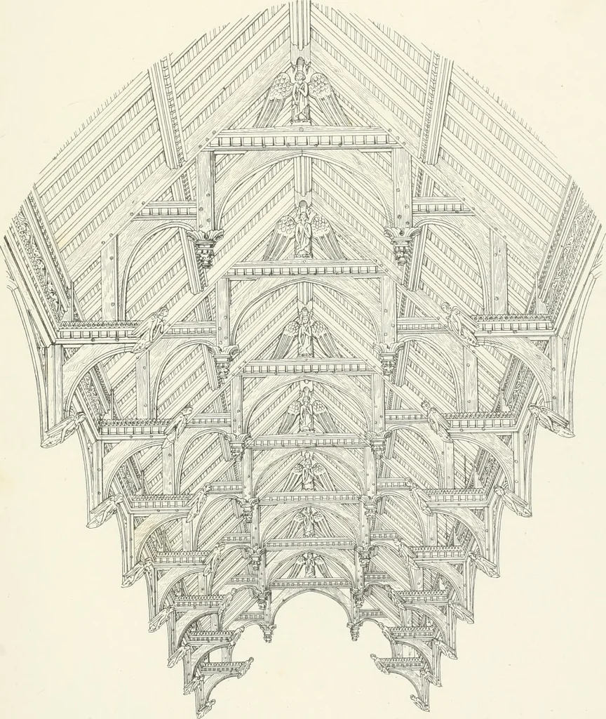 An illustration from An analysis of Gothick architecture ;, 1847, leaf 116