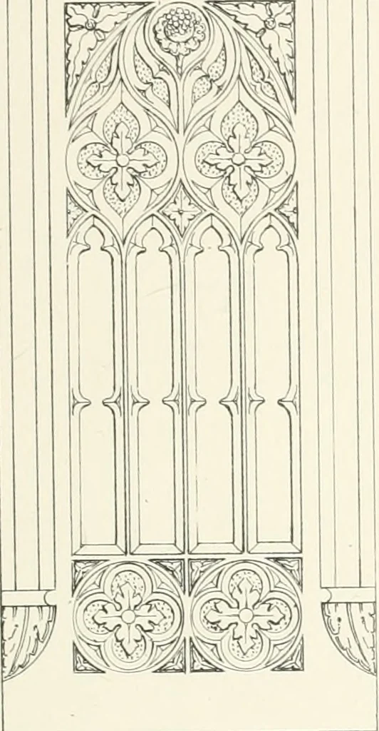 An illustration from An analysis of Gothick architecture ;, 1847, leaf 126