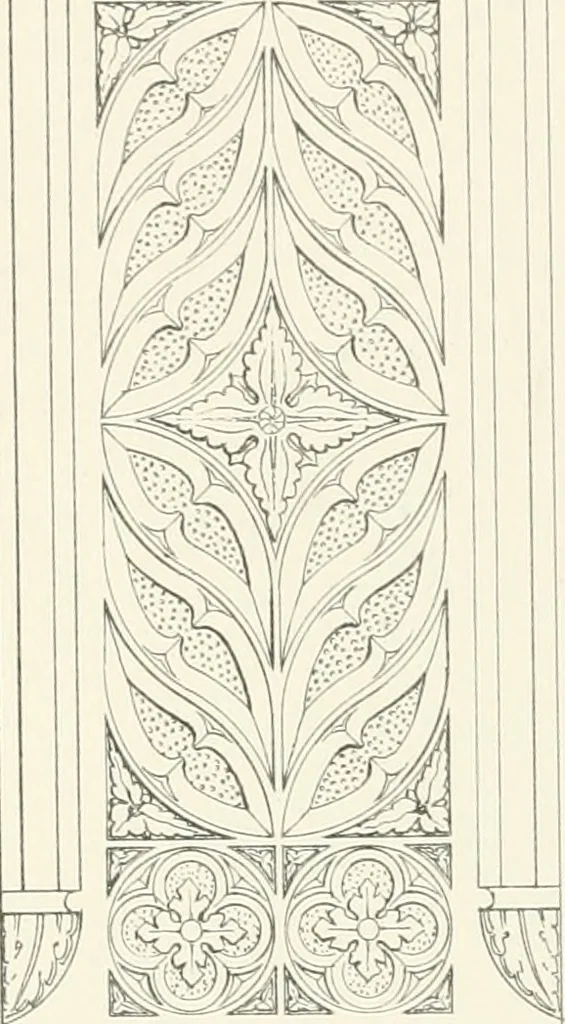 An illustration from An analysis of Gothick architecture ;, 1847, leaf 126