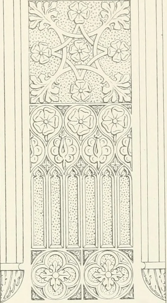 An illustration from An analysis of Gothick architecture ;, 1847, leaf 126
