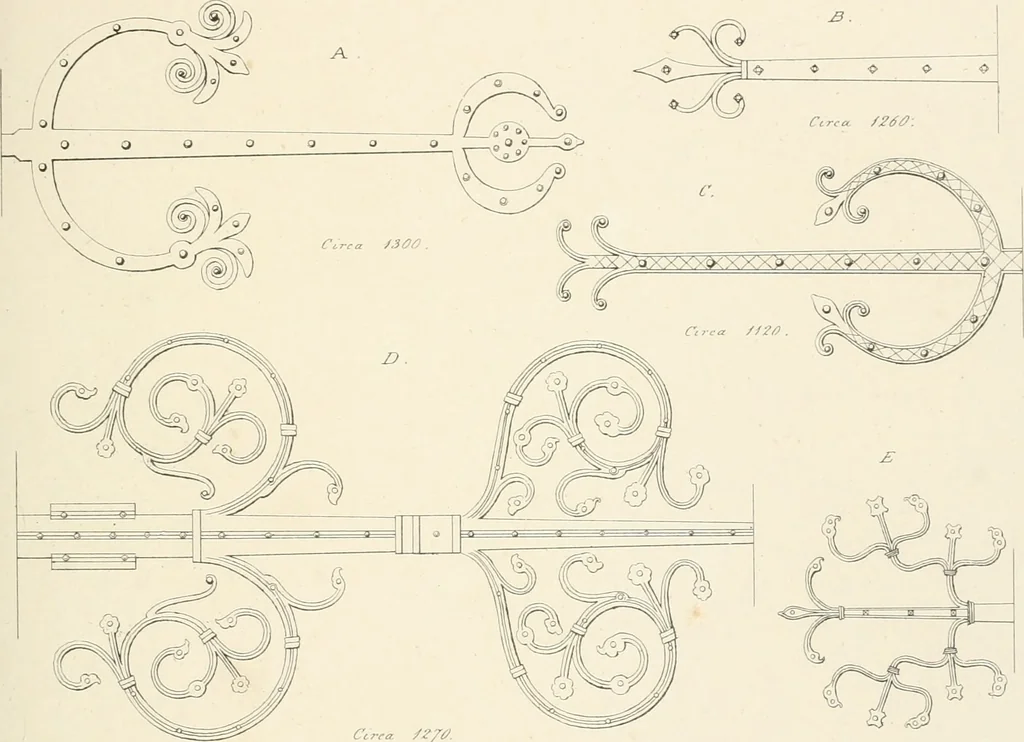 An illustration from An analysis of Gothick architecture ;, 1847, leaf 128