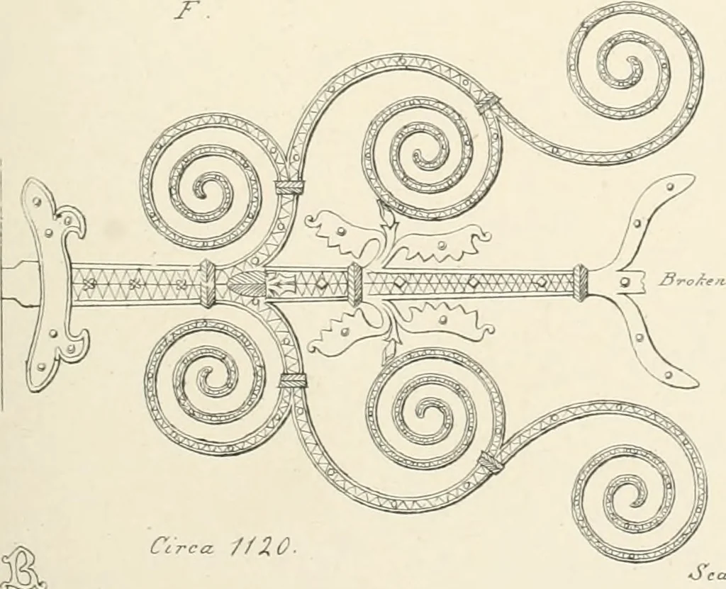 An illustration from An analysis of Gothick architecture ;, 1847, leaf 128