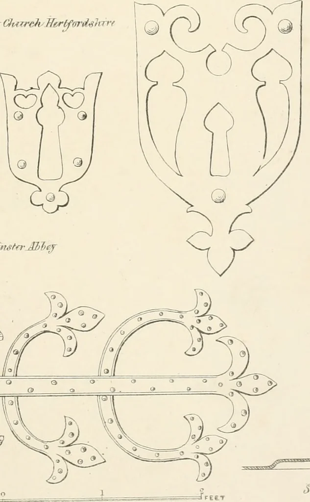An illustration from An analysis of Gothick architecture ;, 1847, leaf 130