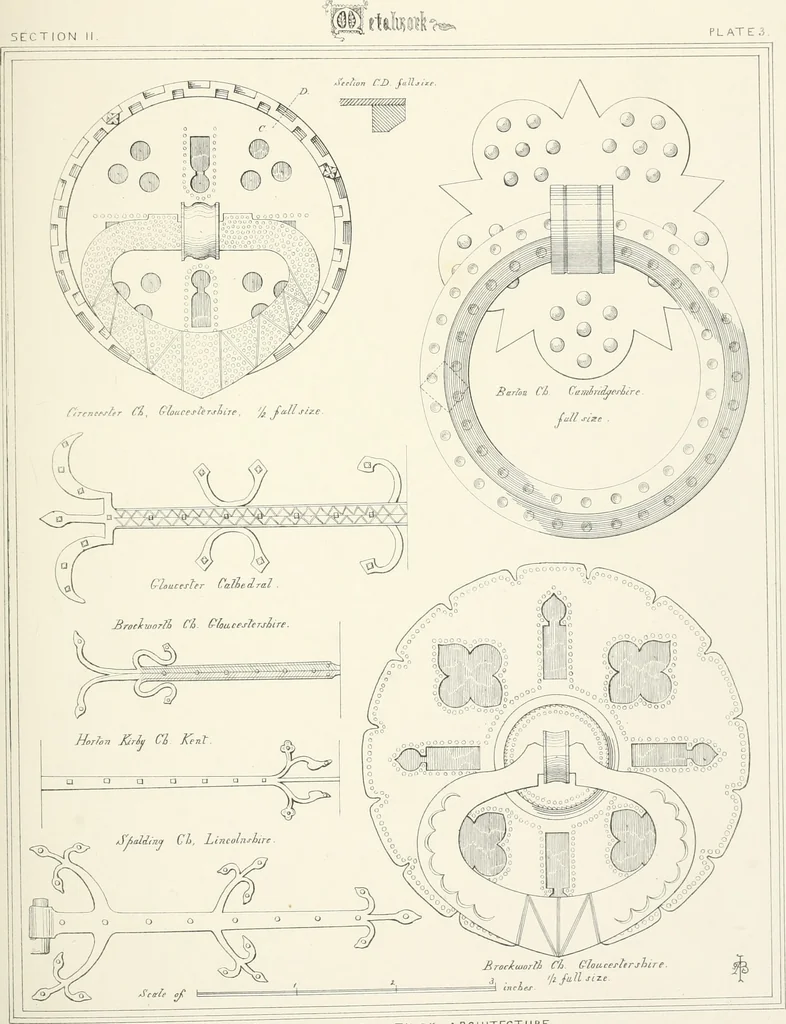 An illustration from An analysis of Gothick architecture ;, 1847, leaf 132