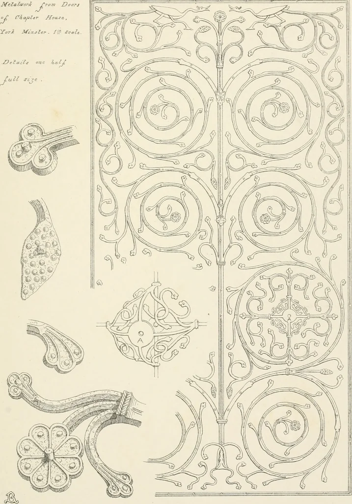 An illustration from An analysis of Gothick architecture ;, 1847, leaf 138