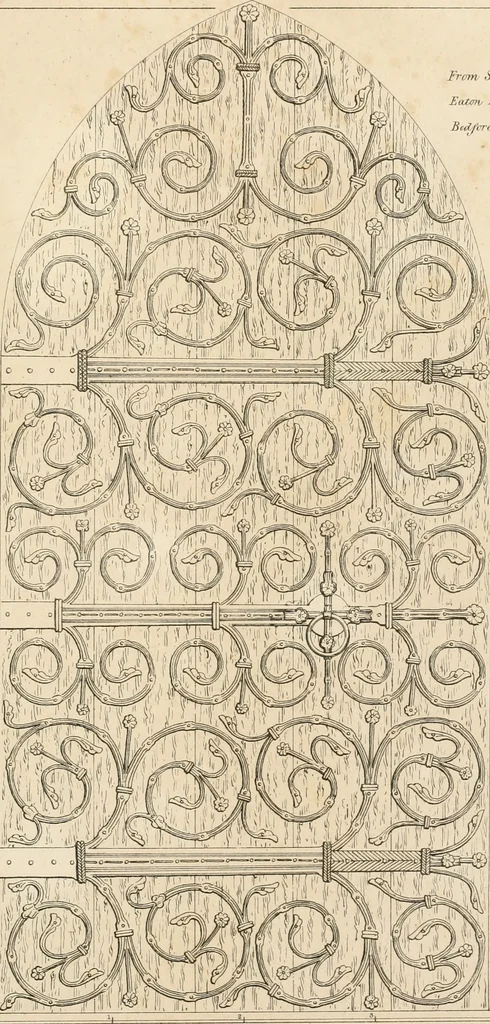 An illustration from An analysis of Gothick architecture ;, 1847, leaf 148