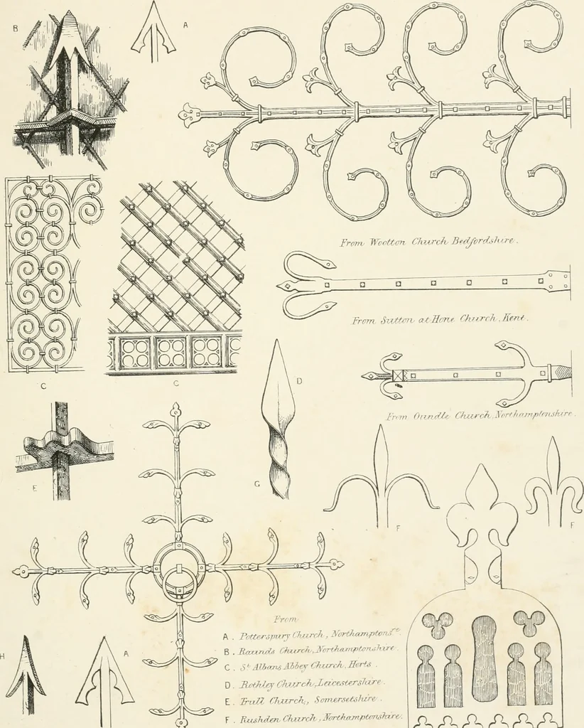 An illustration from An analysis of Gothick architecture ;, 1847, leaf 152