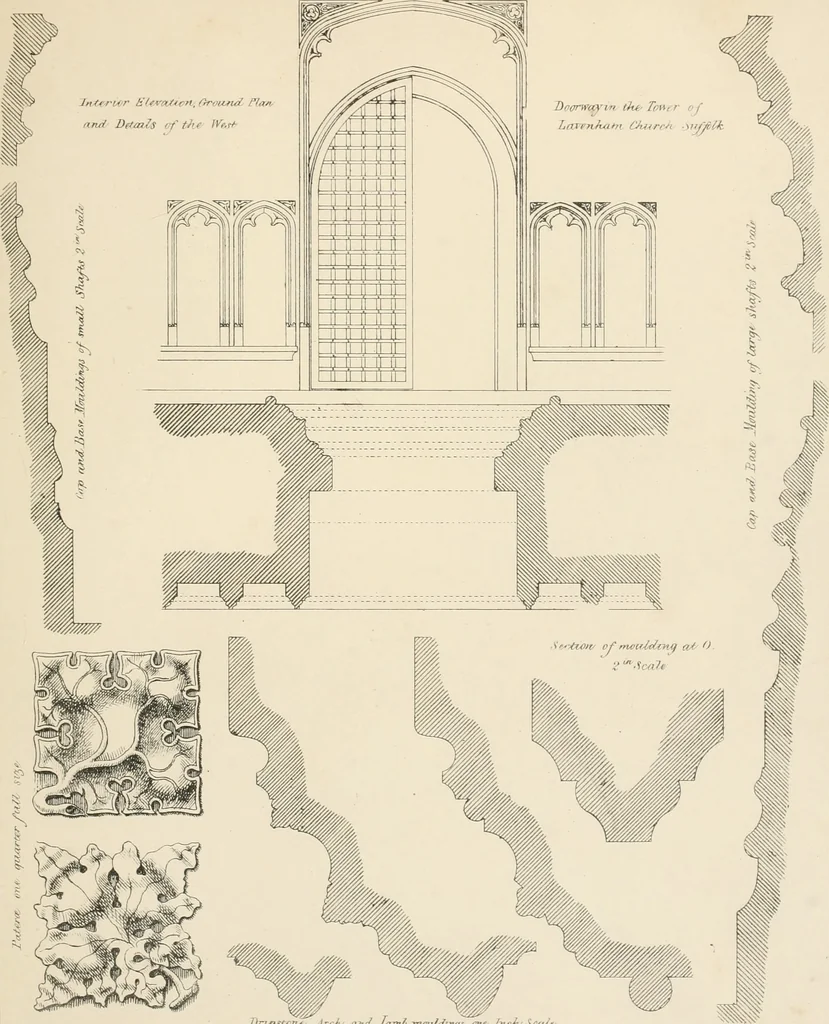 An illustration from An analysis of Gothick architecture ;, 1847, leaf 18