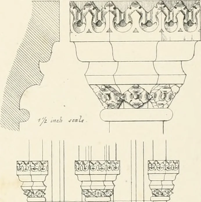 An illustration from An analysis of Gothick architecture ;, 1847, leaf 32