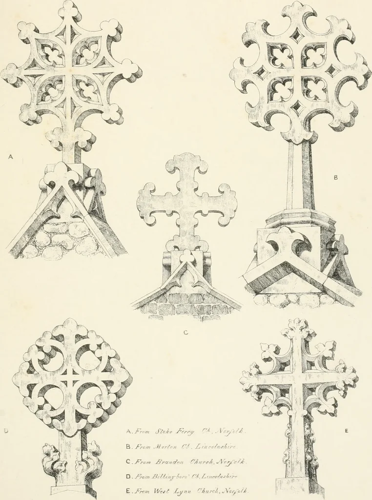 An illustration from An analysis of Gothick architecture ;, 1847, leaf 34