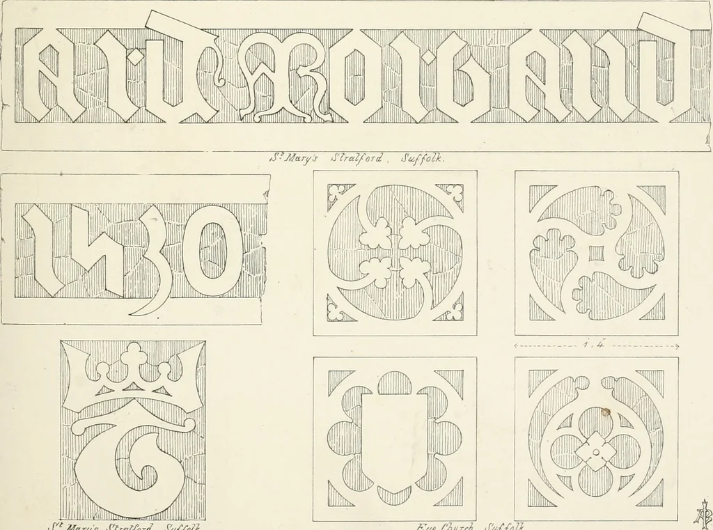 An illustration from An analysis of Gothick architecture ;, 1847, leaf 40