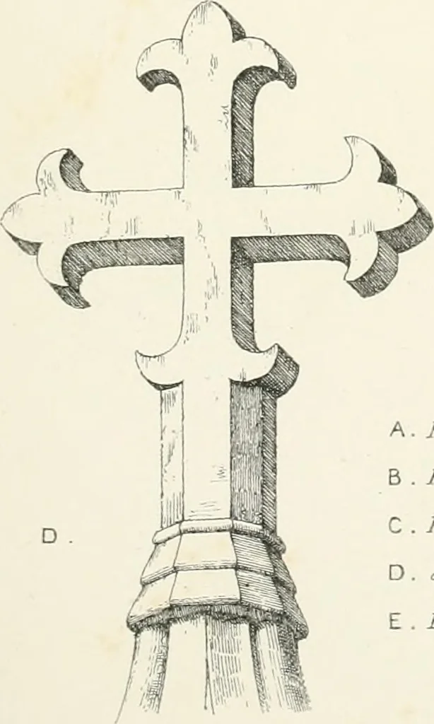 An illustration from An analysis of Gothick architecture ;, 1847, leaf 44