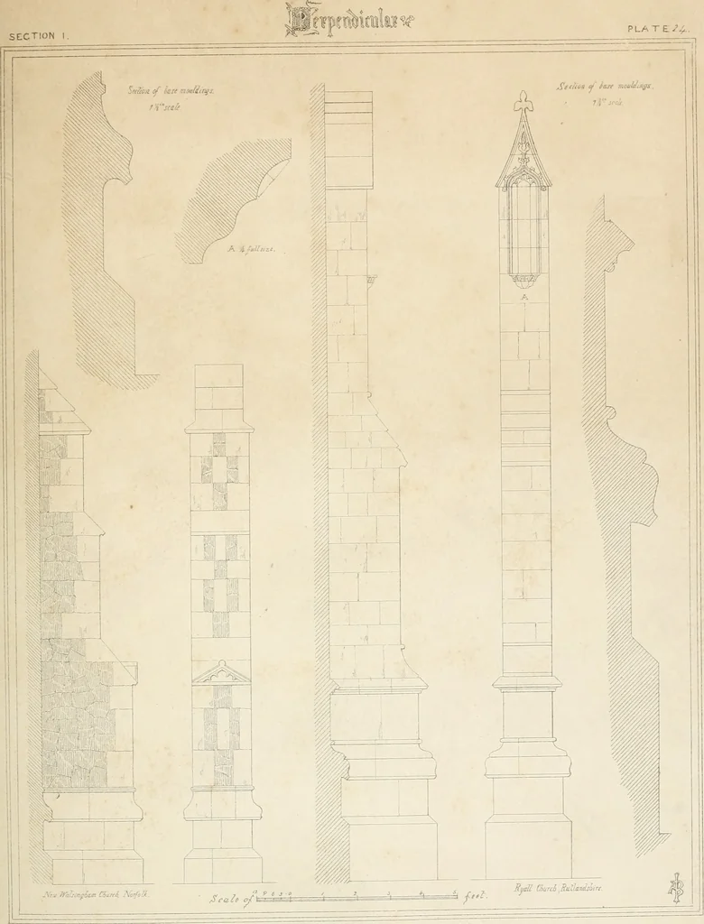 An illustration from An analysis of Gothick architecture ;, 1847, leaf 50