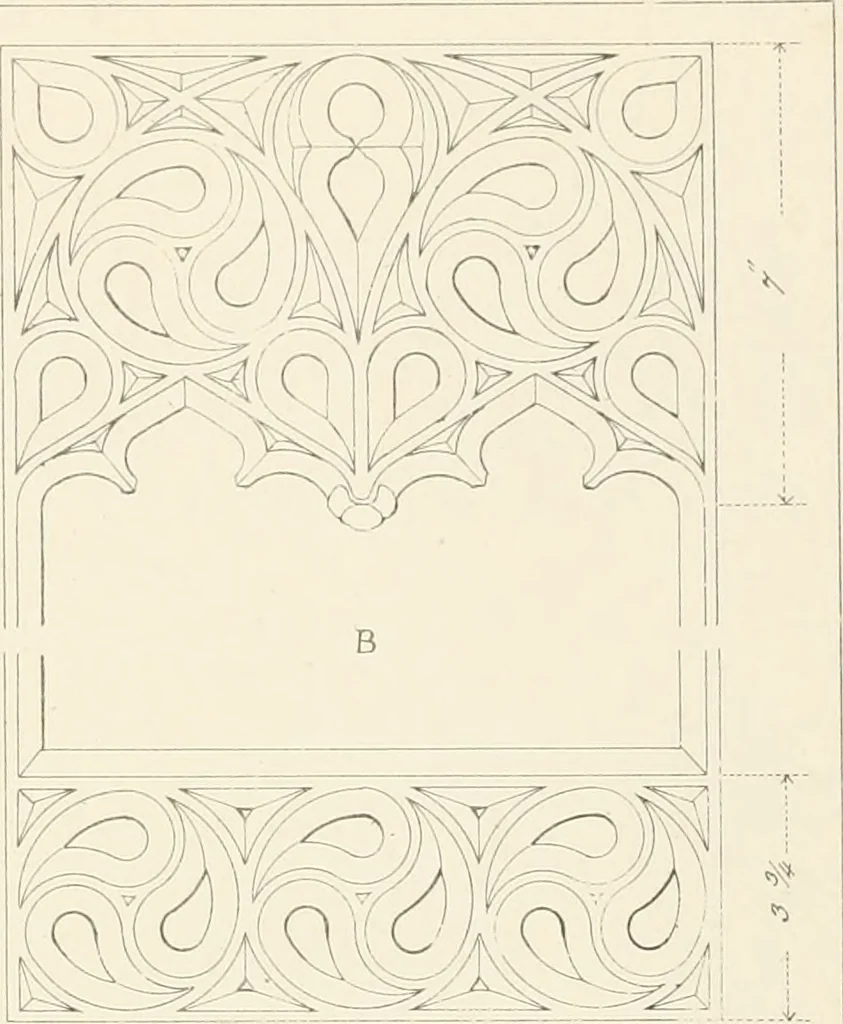 An illustration from An analysis of Gothick architecture ;, 1847, leaf 68