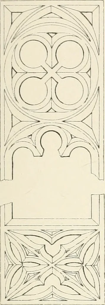 An illustration from An analysis of Gothick architecture ;, 1847, leaf 70