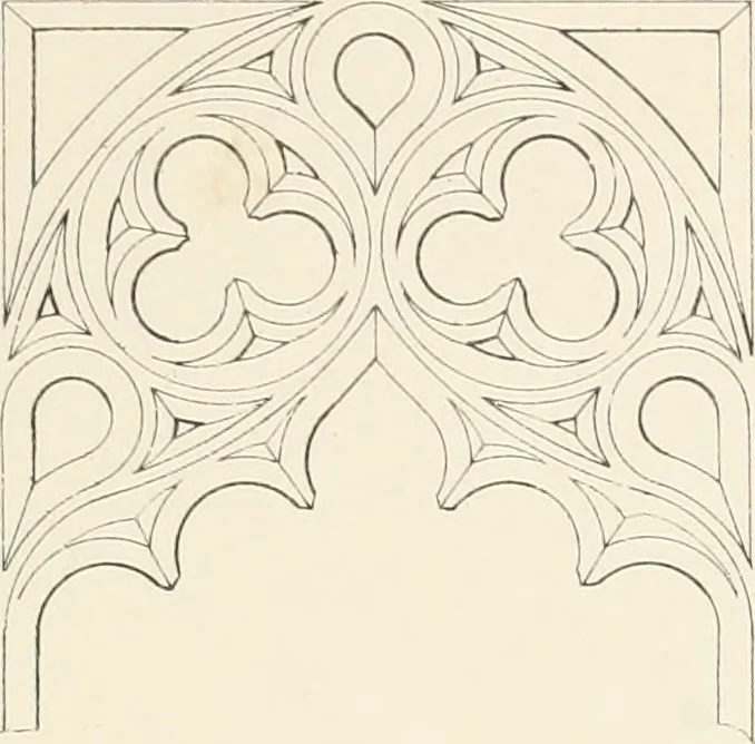 An illustration from An analysis of Gothick architecture ;, 1847, leaf 70