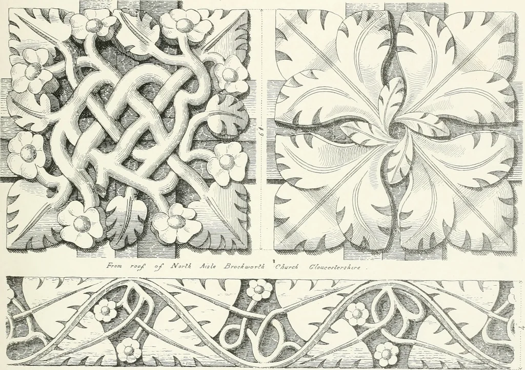 An illustration from An analysis of Gothick architecture ;, 1847, leaf 82