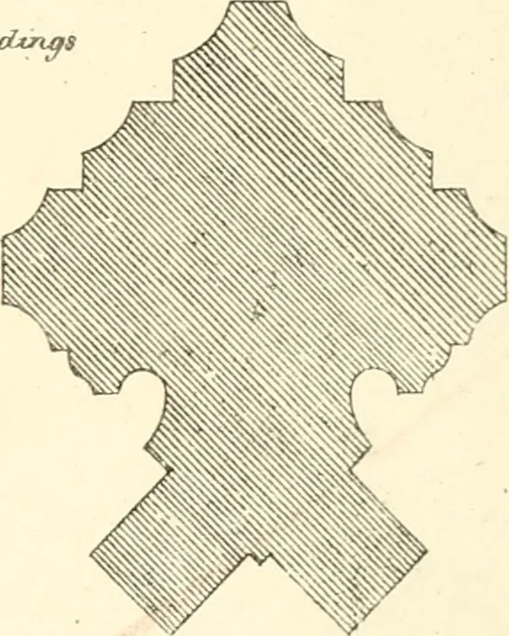 An illustration from An analysis of Gothick architecture : illustrated by a series of upwards of seven hundred examples of doorways, windows, etc., and accompanied with remarks on the several details of an ecclesiastical edifice, 1849, leaf 186