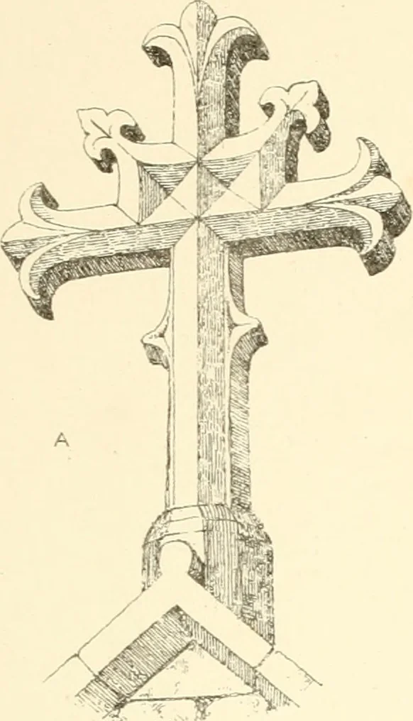 An illustration from An analysis of Gothick architecture : illustrated by a series of upwards of seven hundred examples of doorways, windows, etc., and accompanied with remarks on the several details of an ecclesiastical edifice, 1849, leaf 208
