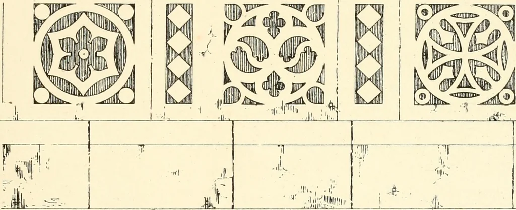 An illustration from An analysis of Gothick architecture : illustrated by a series of upwards of seven hundred examples of doorways, windows, etc., and accompanied with remarks on the several details of an ecclesiastical edifice, 1849, leaf 216