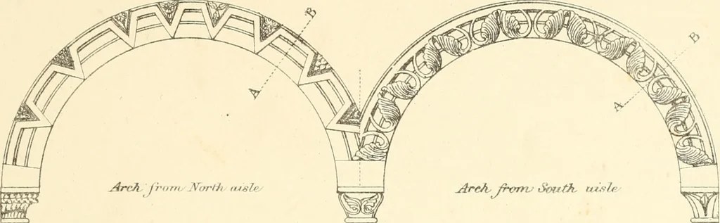An illustration from An analysis of Gothick architecture : illustrated by a series of upwards of seven hundred examples of doorways, windows, etc., and accompanied with remarks on the several details of an ecclesiastical edifice, 1849, leaf 24