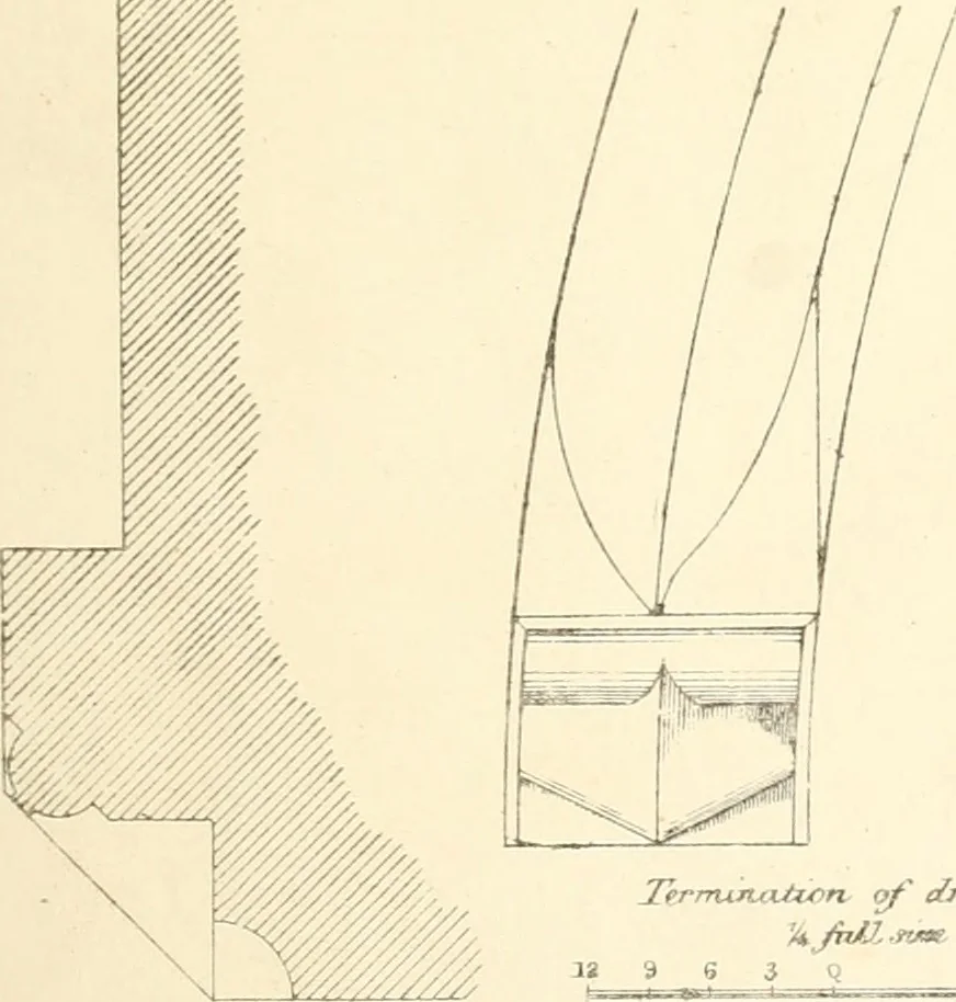 An illustration from An analysis of Gothick architecture : illustrated by a series of upwards of seven hundred examples of doorways, windows, etc., and accompanied with remarks on the several details of an ecclesiastical edifice, 1849, leaf 36