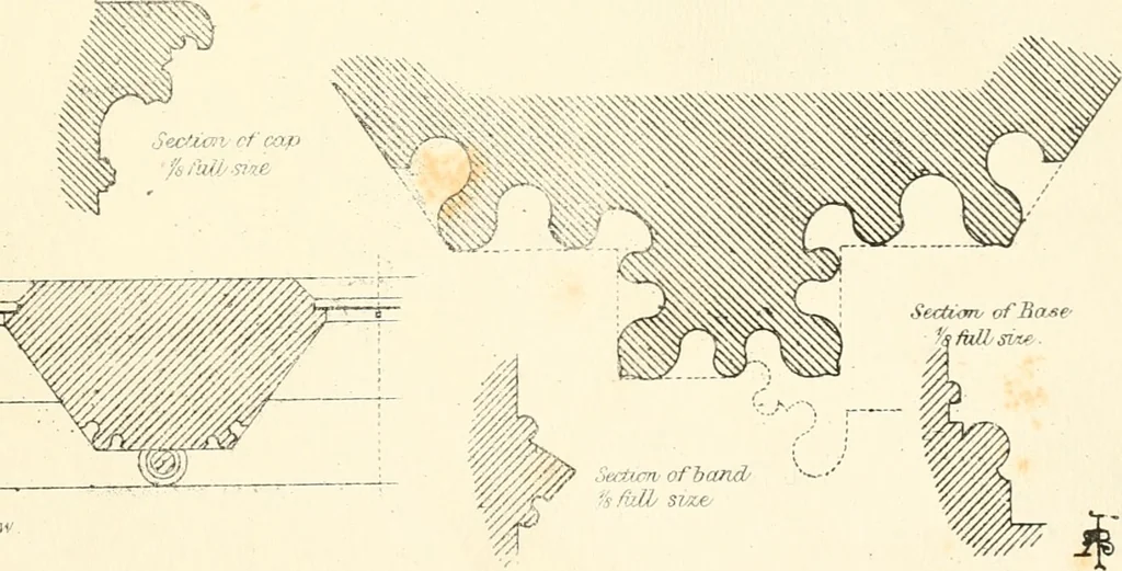 An illustration from An analysis of Gothick architecture : illustrated by a series of upwards of seven hundred examples of doorways, windows, etc., and accompanied with remarks on the several details of an ecclesiastical edifice, 1849, leaf 52