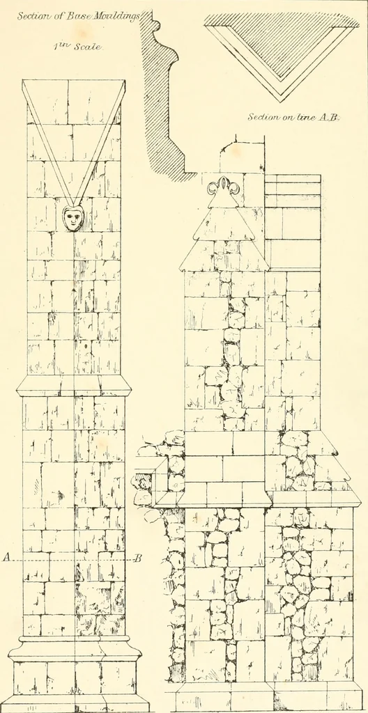An illustration from An analysis of Gothick architecture : illustrated by a series of upwards of seven hundred examples of doorways, windows, etc., and accompanied with remarks on the several details of an ecclesiastical edifice, 1849, leaf 58