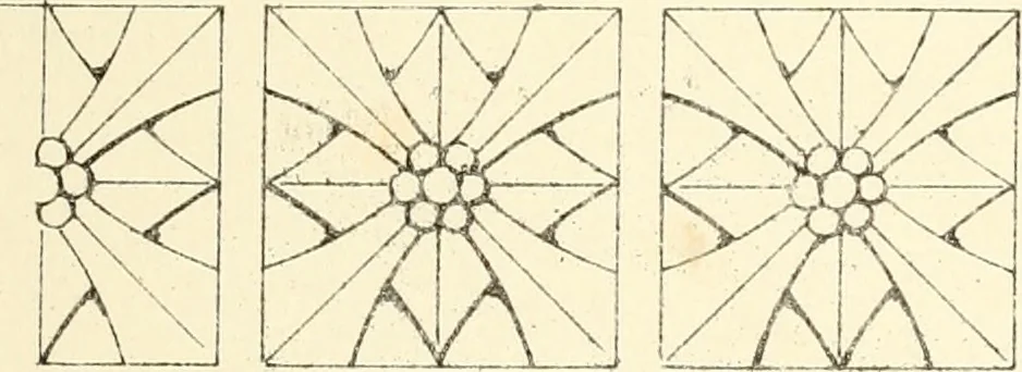 An illustration from An analysis of Gothick architecture : illustrated by a series of upwards of seven hundred examples of doorways, windows, etc., and accompanied with remarks on the several details of an ecclesiastical edifice, 1849, leaf 68