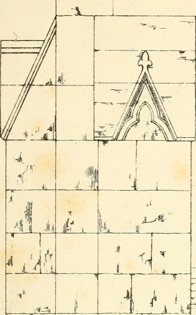 An illustration from An analysis of Gothick architecture : illustrated by a series of upwards of seven hundred examples of doorways, windows, etc., and accompanied with remarks on the several details of an ecclesiastical edifice, 1849, leaf 74