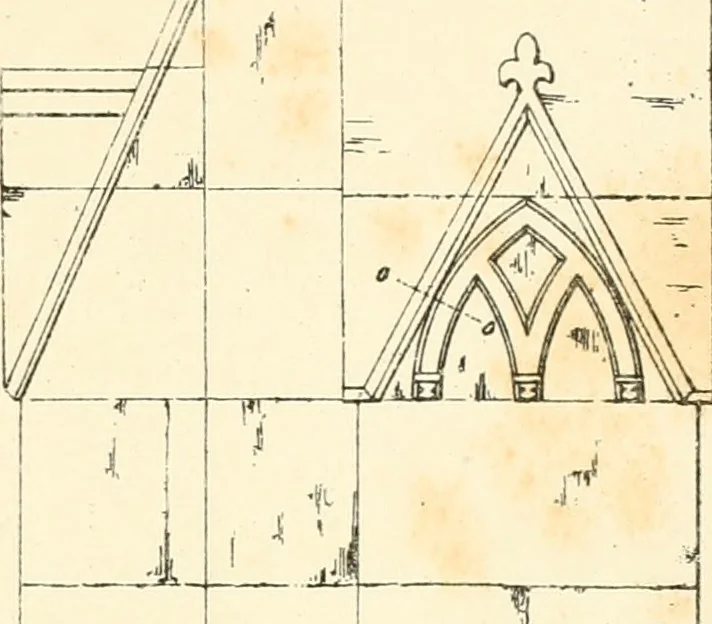 An illustration from An analysis of Gothick architecture : illustrated by a series of upwards of seven hundred examples of doorways, windows, etc., and accompanied with remarks on the several details of an ecclesiastical edifice, 1849, leaf 74