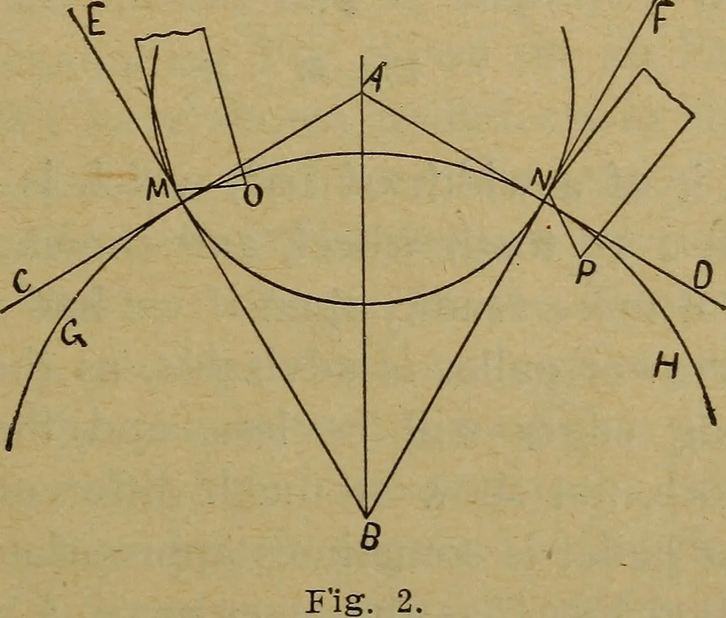An illustration from An analysis of the lever escapement, 1910, leaf 16