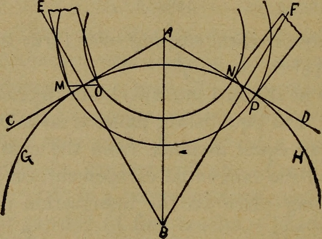 An illustration from An analysis of the lever escapement, 1910, leaf 17