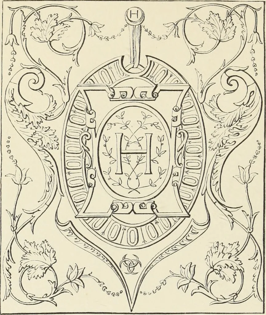 An illustration from Analysis of ornament. The characteristics of styles : an introduction to the study of the history of ornamental art, 1860, leaf 133