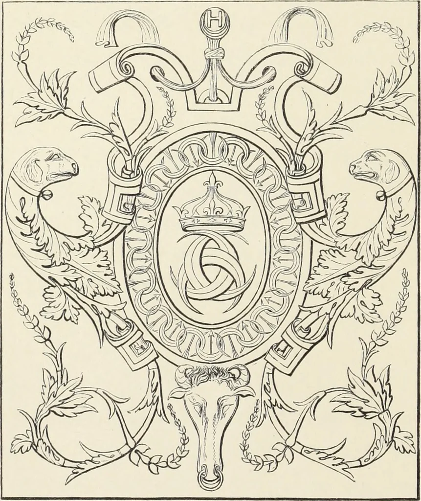 An illustration from Analysis of ornament. The characteristics of styles : an introduction to the study of the history of ornamental art, 1860, leaf 133