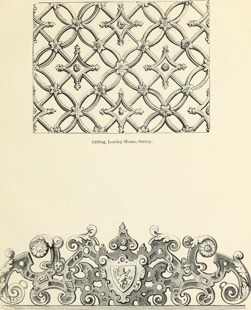 An illustration from Analysis of ornament. The characteristics of styles : an introduction to the study of the history of ornamental art, 1860, leaf 138