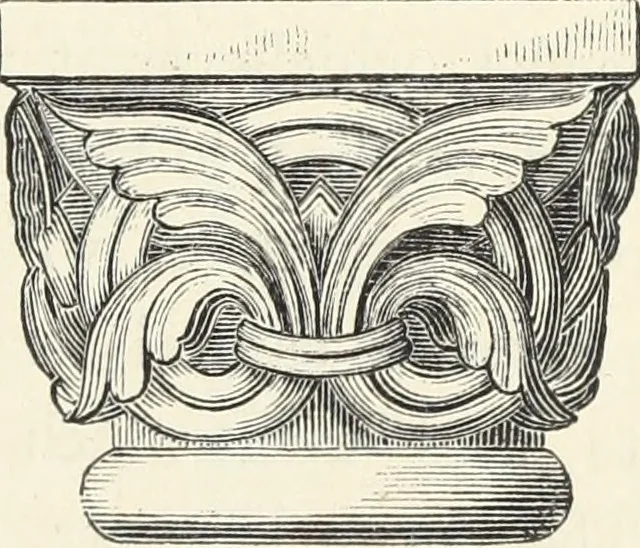 An illustration from Analysis of ornament. The characteristics of styles : an introduction to the study of the history of ornamental art, 1860, leaf 14