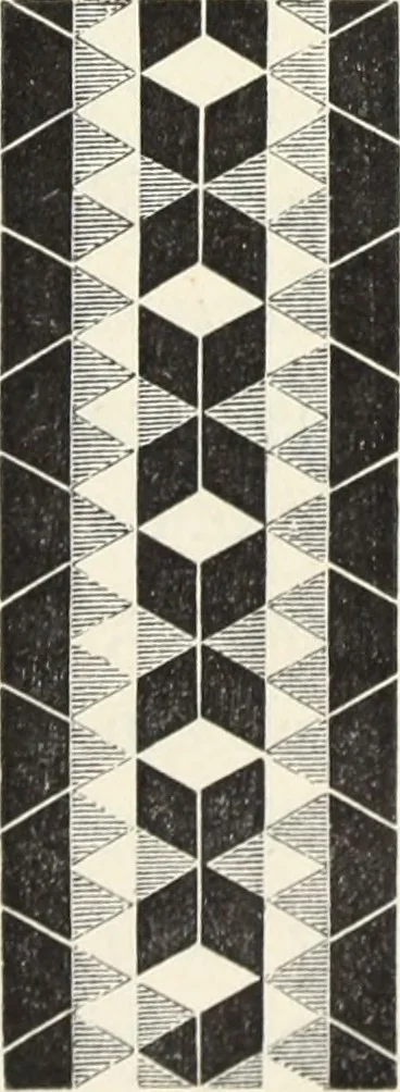 An illustration from Analysis of ornament. The characteristics of styles : an introduction to the study of the history of ornamental art, 1860, leaf 14