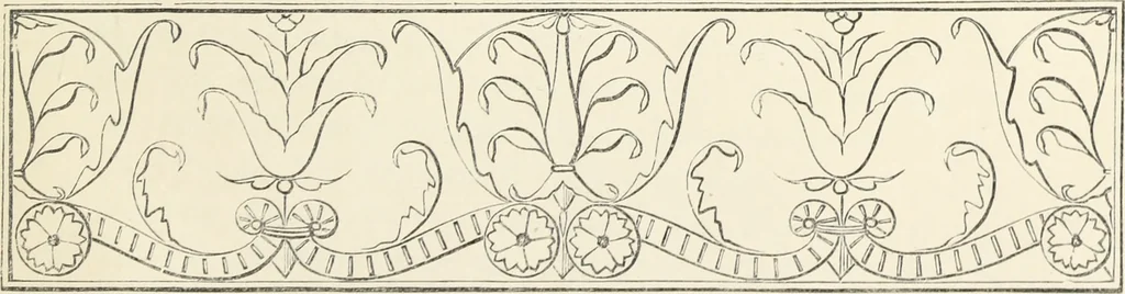 An illustration from Analysis of ornament. The characteristics of styles : an introduction to the study of the history of ornamental art, 1860, leaf 152