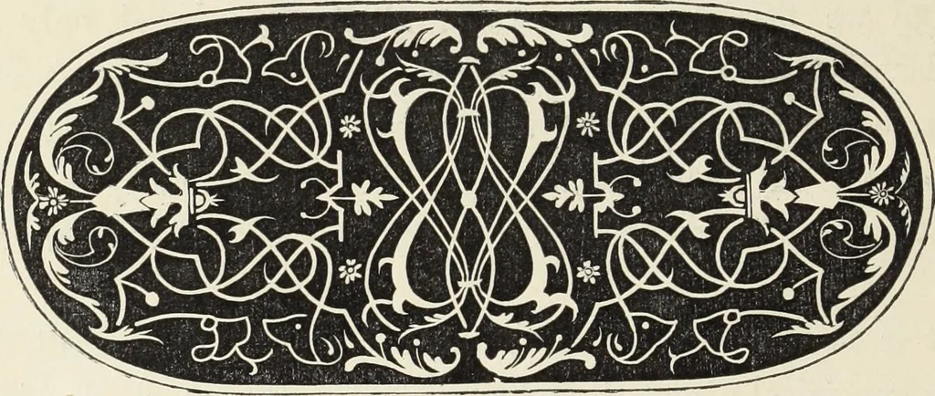 An illustration from Analysis of ornament. The characteristics of styles : an introduction to the study of the history of ornamental art, 1860, leaf 19