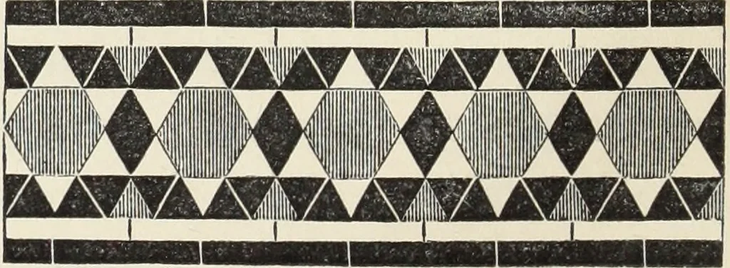 An illustration from Analysis of ornament. The characteristics of styles : an introduction to the study of the history of ornamental art, 1860, leaf 23