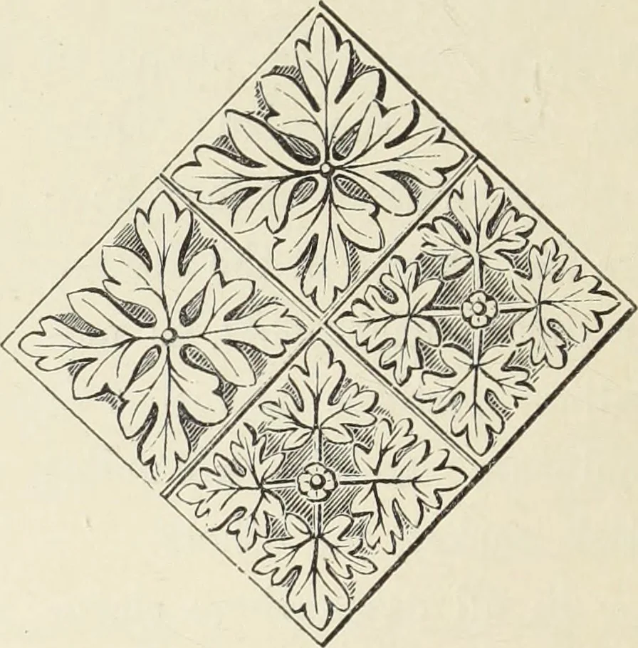 An illustration from Analysis of ornament. The characteristics of styles : an introduction to the study of the history of ornamental art, 1860, leaf 23