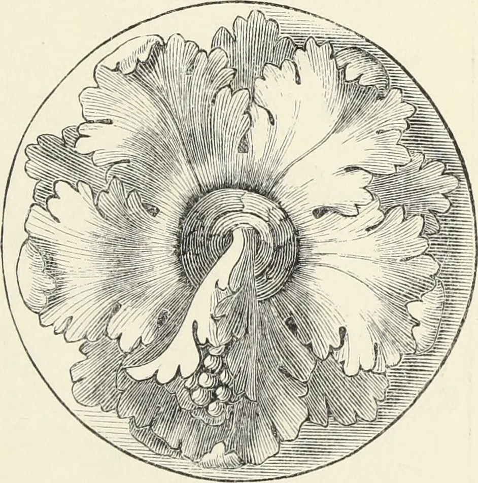 An illustration from Analysis of ornament. The characteristics of styles : an introduction to the study of the history of ornamental art, 1860, leaf 72