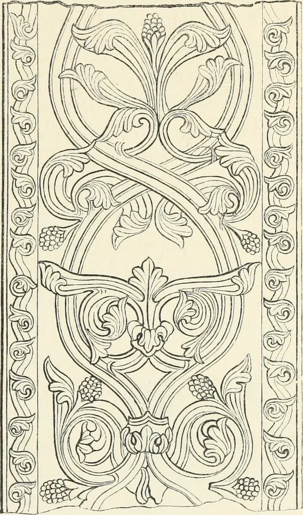 An illustration from Analysis of ornament. The characteristics of styles : an introduction to the study of the history of ornamental art, 1860, leaf 88