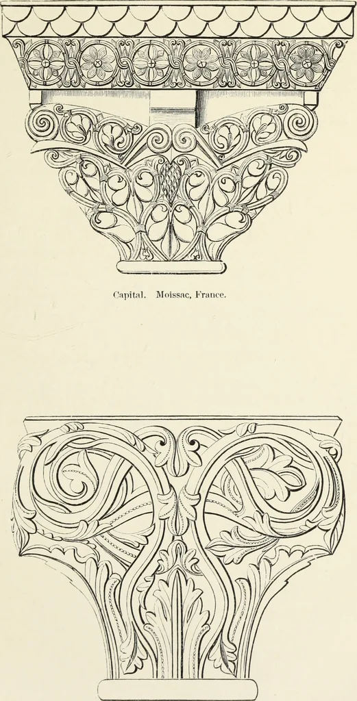 An illustration from Analysis of ornament. The characteristics of styles : an introduction to the study of the history of ornamental art, 1860, leaf 94