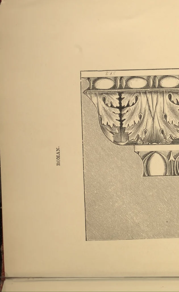 An illustration from Analysis of ornament, characteristics of styles; an introduction to the study of the history of ornamental art, 1879, leaf 80