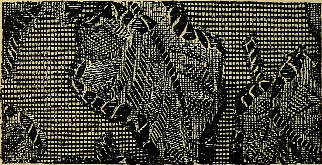 An illustration from The analysis & reproduction of textile fabrics : being a reasonable explanation of the necessary calculations and processes involved in analysing, effecting the required changes, and reproducing all the principal types of woven textures, from the raw materials to the finished cloth ; with an appendix upon "The cost of cloths.", 1894, leaf 123