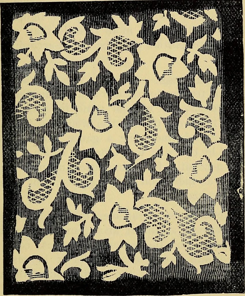 An illustration from The analysis & reproduction of textile fabrics : being a reasonable explanation of the necessary calculations and processes involved in analysing, effecting the required changes, and reproducing all the principal types of woven textures, from the raw materials to the finished cloth ; with an appendix upon "The cost of cloths.", 1894, leaf 130