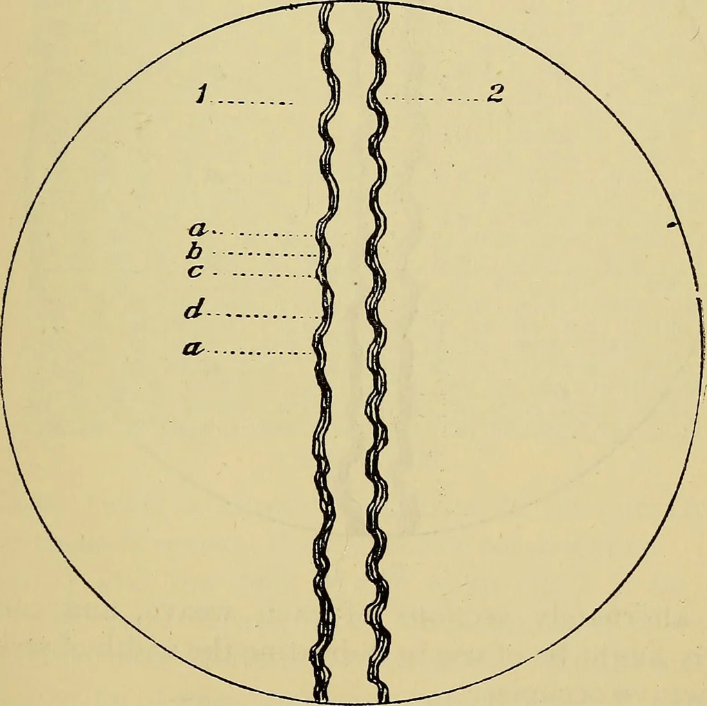 An illustration from The analysis & reproduction of textile fabrics : being a reasonable explanation of the necessary calculations and processes involved in analysing, effecting the required changes, and reproducing all the principal types of woven textures, from the raw materials to the finished cloth ; with an appendix upon "The cost of cloths.", 1894, leaf 60