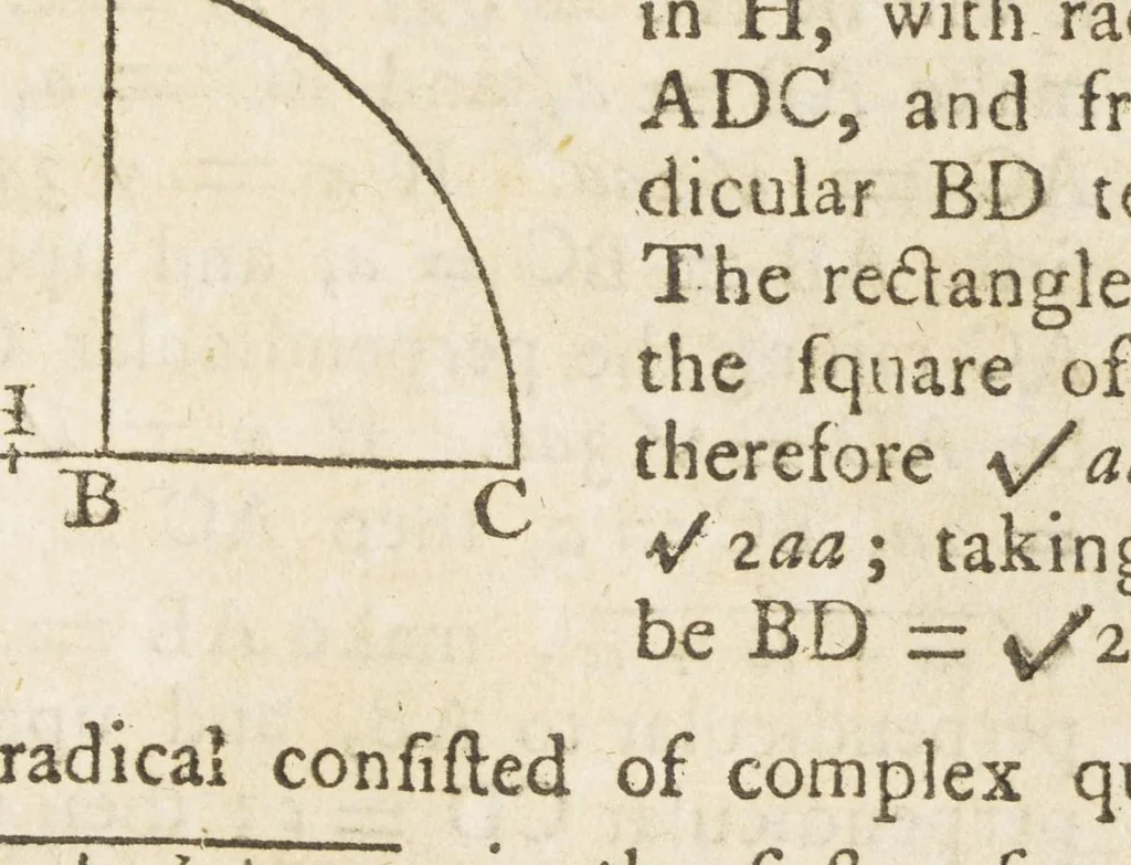 An illustration from Analytical institutions, 1801, leaf 143